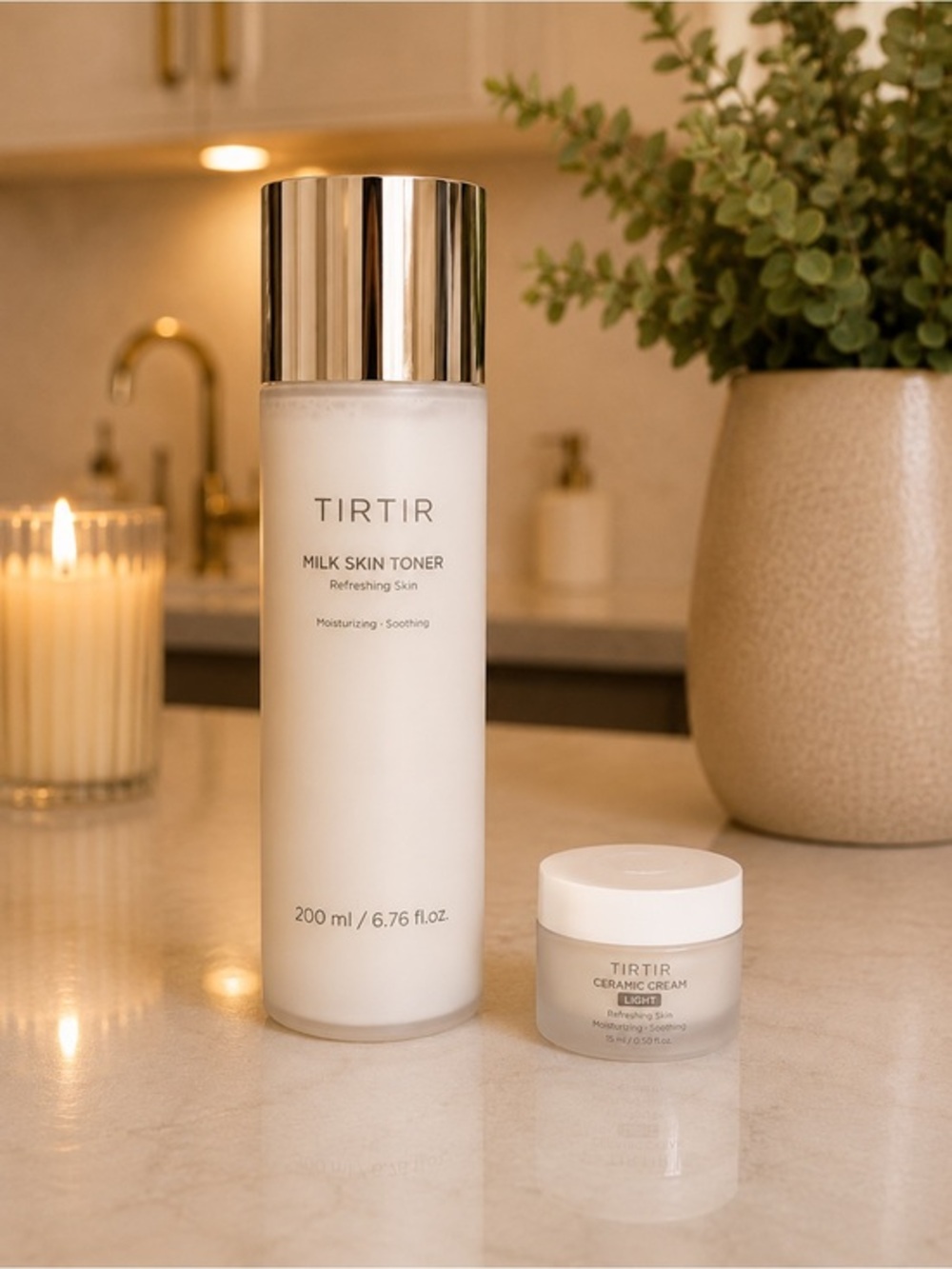 ✨ TIRTIR Milk Skin Toner + Ceramic Cream Light K-Beauty Set ✨